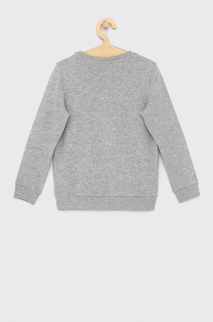 Dětská bavlněná mikina Guess L73Q09.KAUG0 šedá AW21