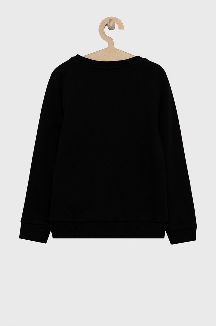 Detská bavlnená mikina Guess L73Q09.KAUG0 čierna AW21