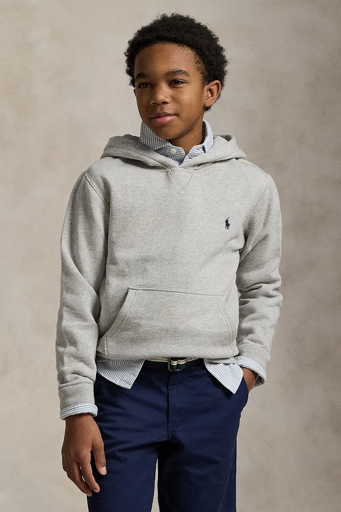 Polo Ralph Lauren Bluză copii melanj gri 323749954017