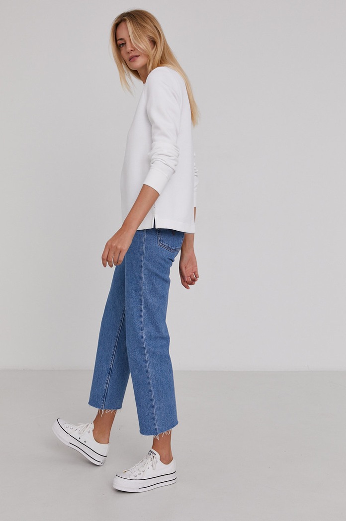 Mikina Calvin Klein K20K203001.4890 bílá AW21