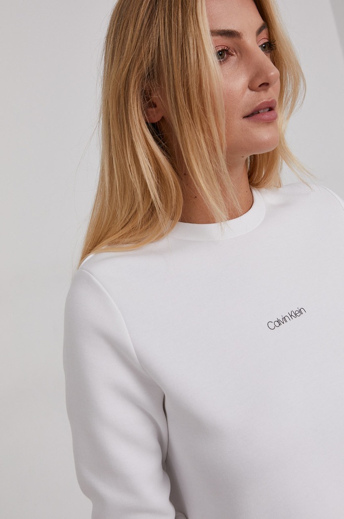 Mikina Calvin Klein bílá K20K203001.4890