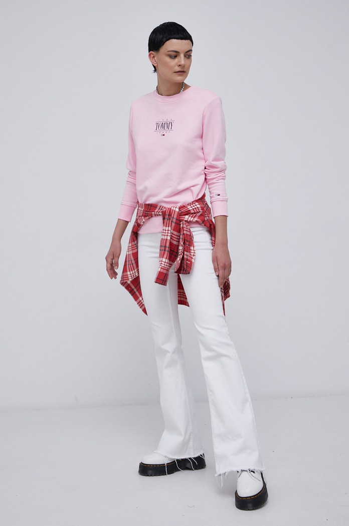 Tommy Jeans Bluza DW0DW11046.4890 DW0DW11046.4890 różowy AW21