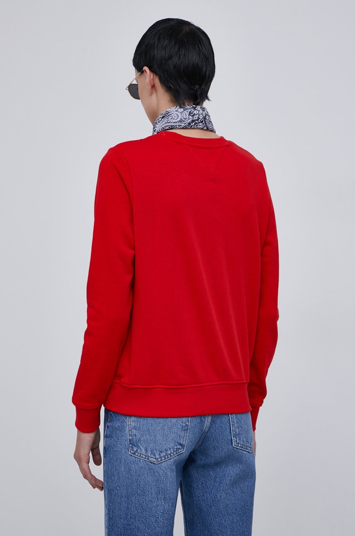 Odzież Tommy Jeans Bluza DW0DW11046.4890 DW0DW11046.4890 czerwony