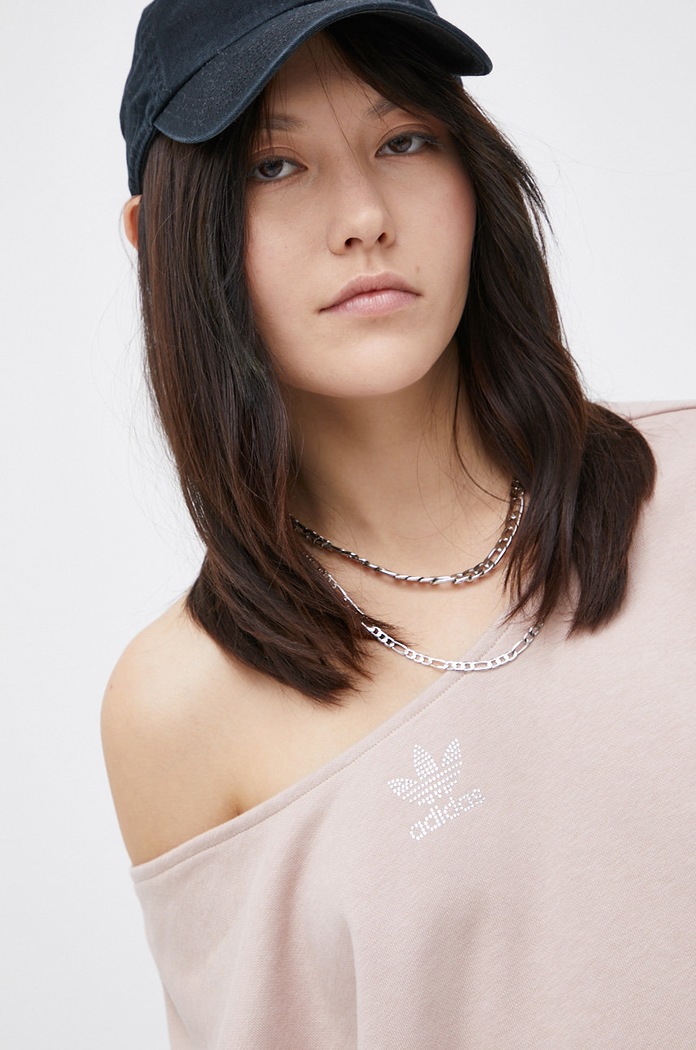 adidas Originals Bluza HF6774 brązowy HF6774