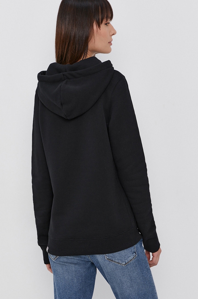 Ρούχα The North Face βαμβακερή μπλούζα NF0A55ECJK31 μαύρο