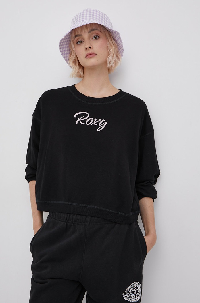 Mikina Roxy černá ERJFT04477