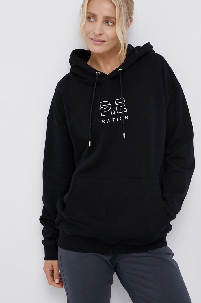 P.E Nation Bluza bawełniana nadruk czarny PEBASICSH032