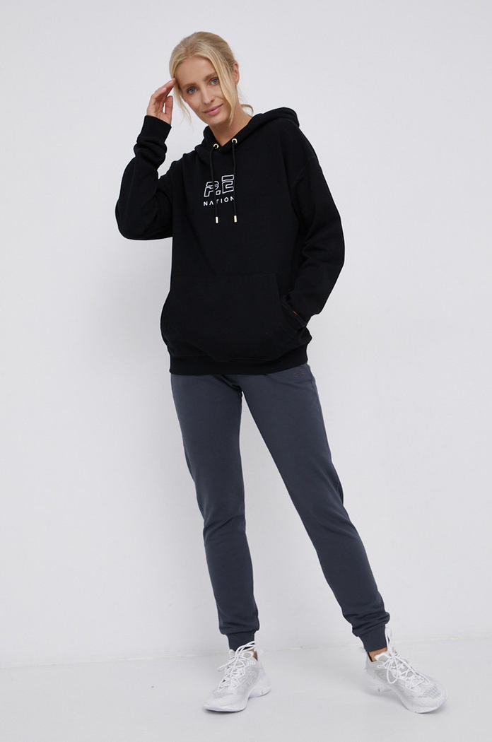 P.E Nation Bluza bawełniana PEBASICSH032 czarny AW21