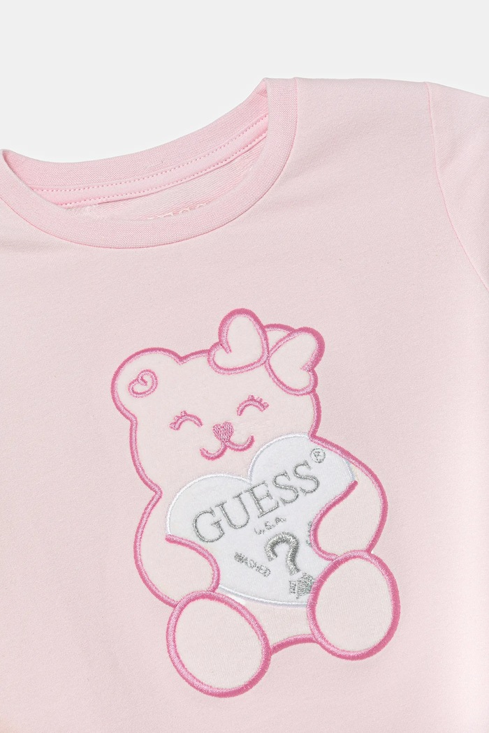 Dziewczynka Guess Bluza dziecięca K1YQ03.KAE20 różowy