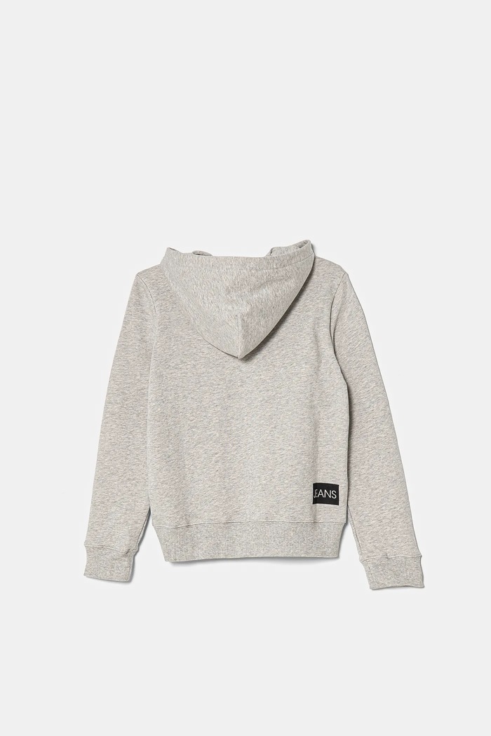 Dětská bavlněná mikina Calvin Klein Jeans IU0IU00163.4890 šedá AA00