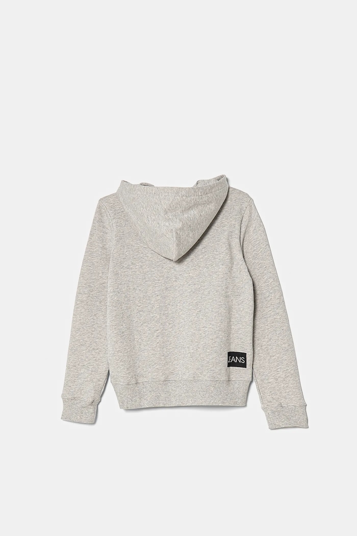 Dětská bavlněná mikina Calvin Klein Jeans IU0IU00163.4890 šedá AA00