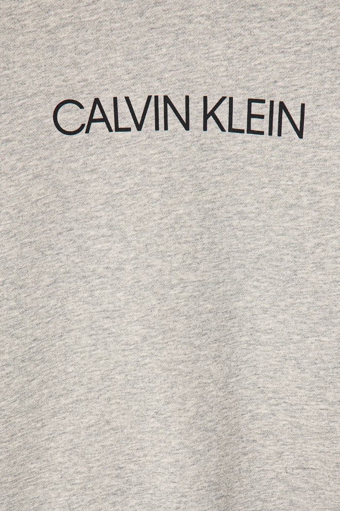 CHLAPEC Dětská bavlněná mikina Calvin Klein Jeans IU0IU00163.4890 šedá