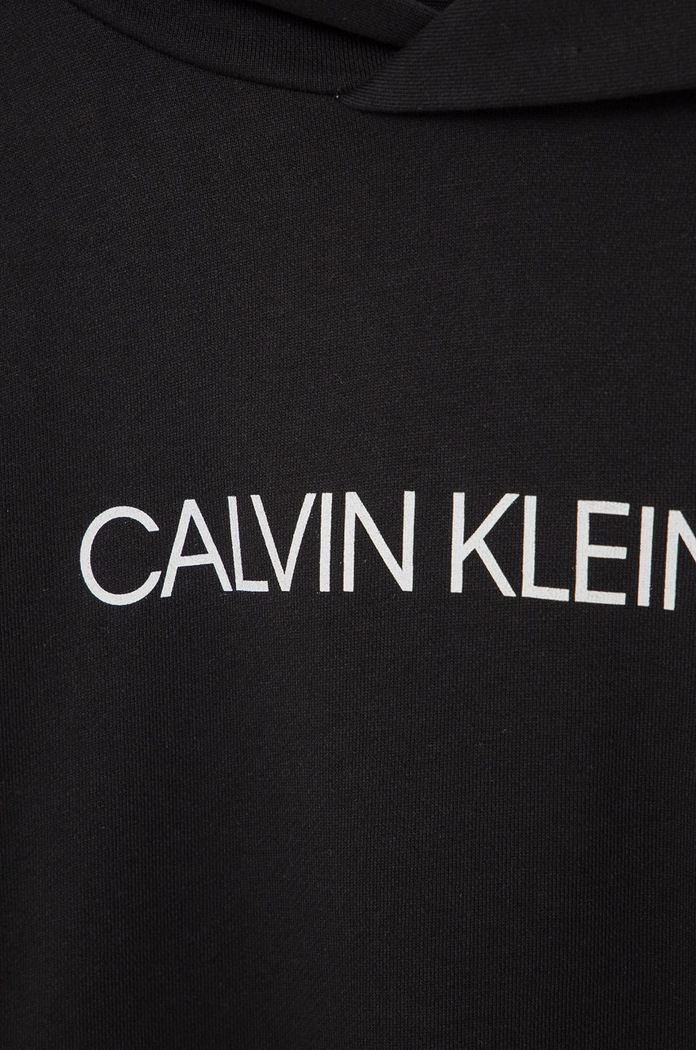 Băieți Calvin Klein Jeans Hanorac de bumbac pentru copii IU0IU00163.4890 negru