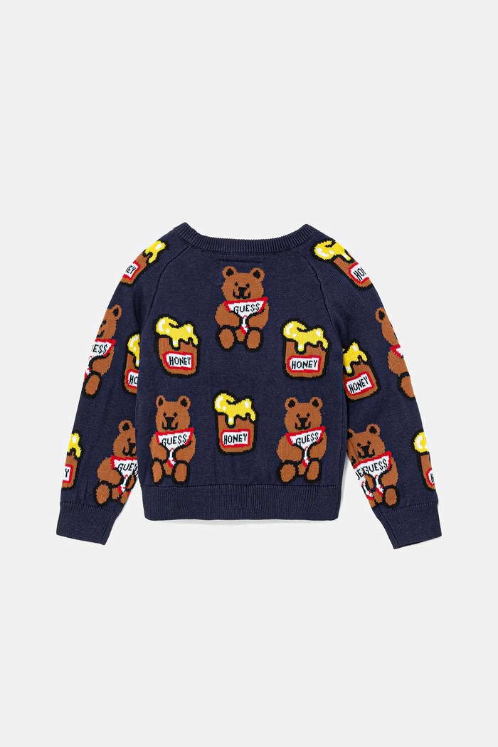 Guess sweter dziecięcy H1YT01.Z2S40 granatowy AW22
