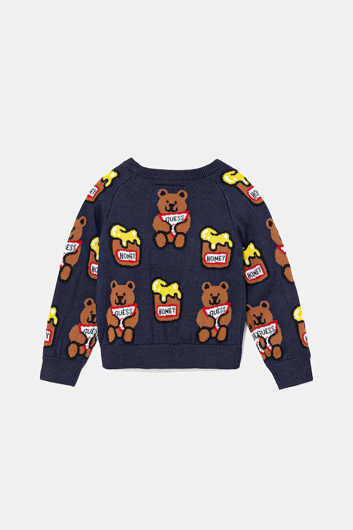 Guess sweter dziecięcy H1YT01.Z2S40 granatowy AW22