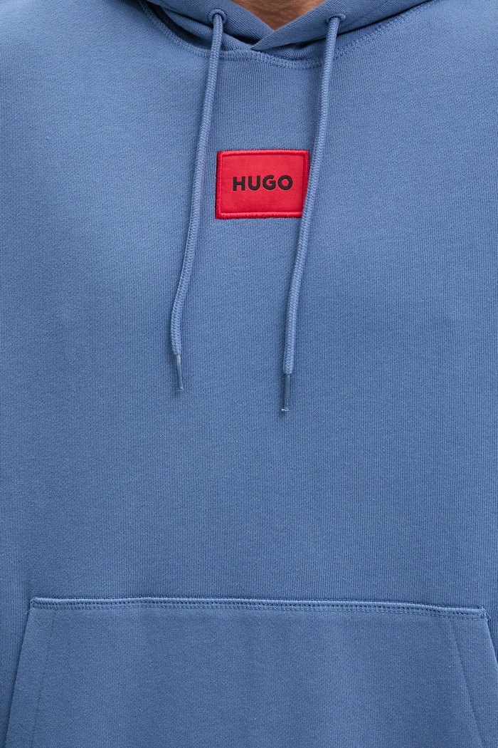 HUGO bluza bawełniana Daratschi214 50458700 niebieski