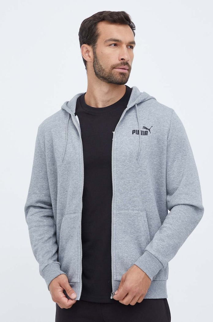 Dukserica Puma bez uzorka siva 586702