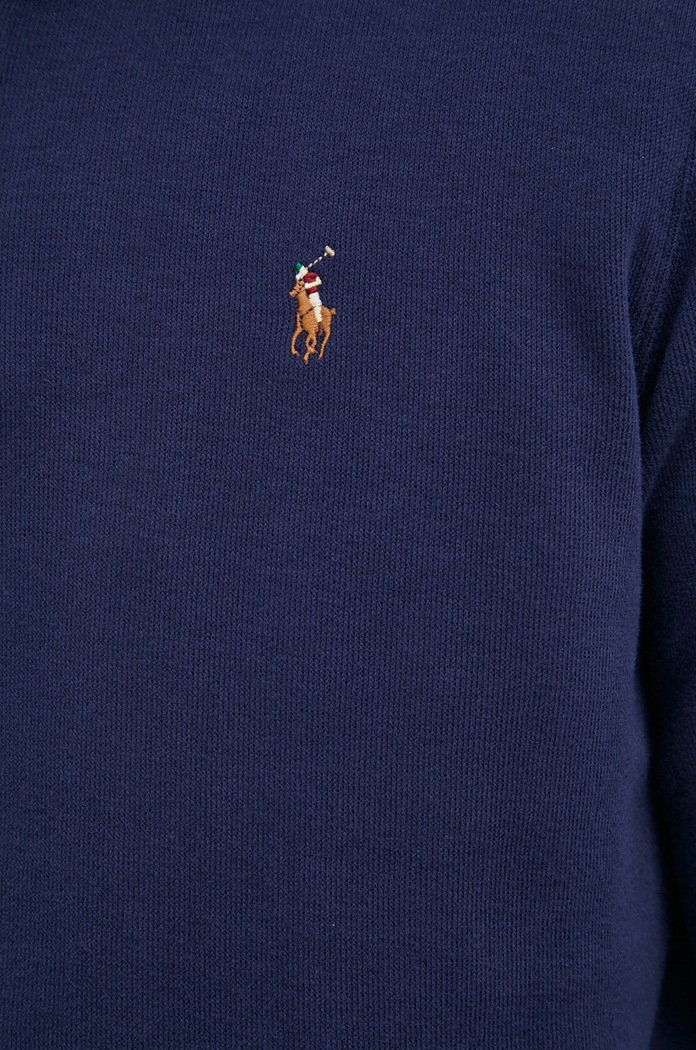 Bombažen pulover Polo Ralph Lauren 710671929029 mornarsko modra