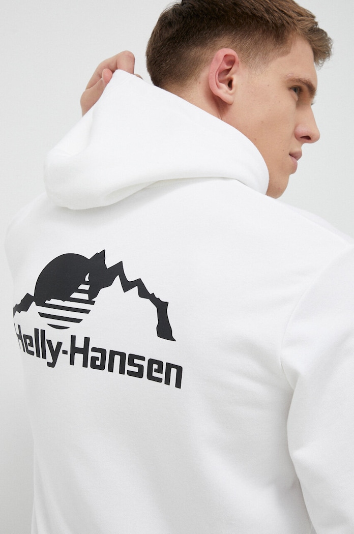 Helly Hansen bluza YU HOODIE 2.0 z kapturem biały 53582