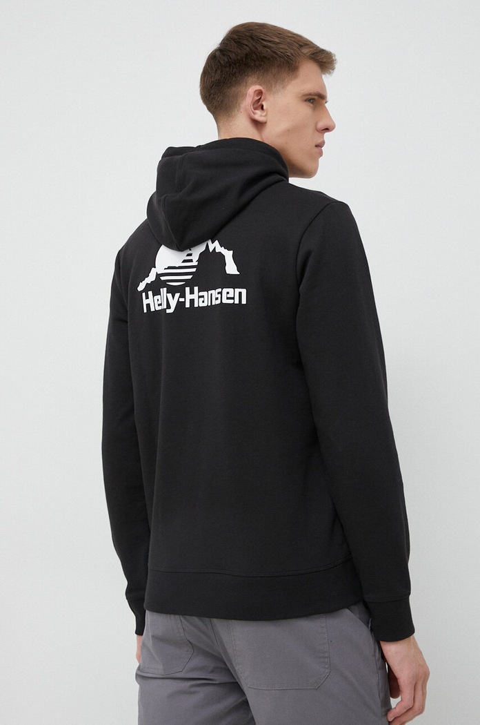 Helly Hansen bluza YU HOODIE 2.0 53582 czarny AW24