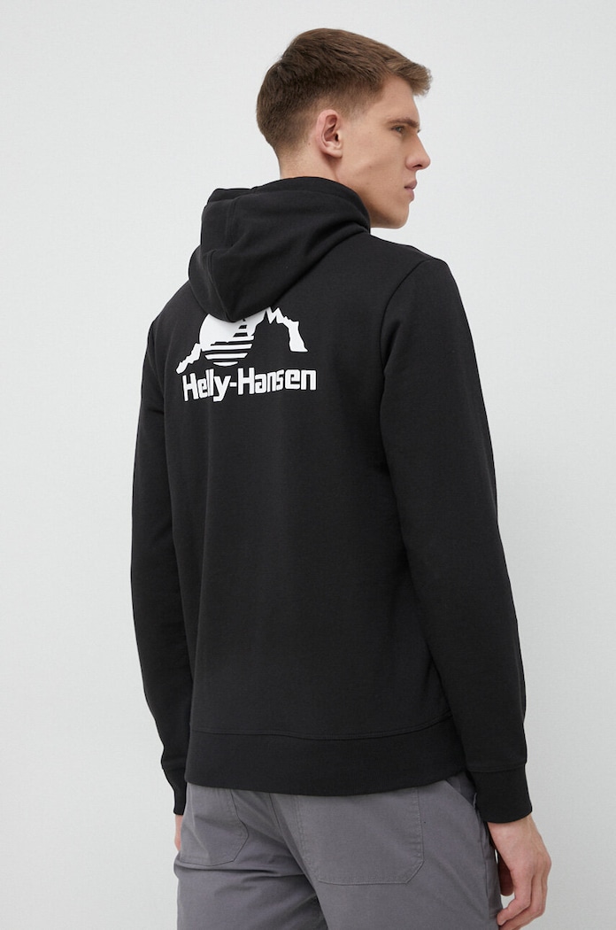 Helly Hansen bluza YU HOODIE 2.0 53582 czarny AW24