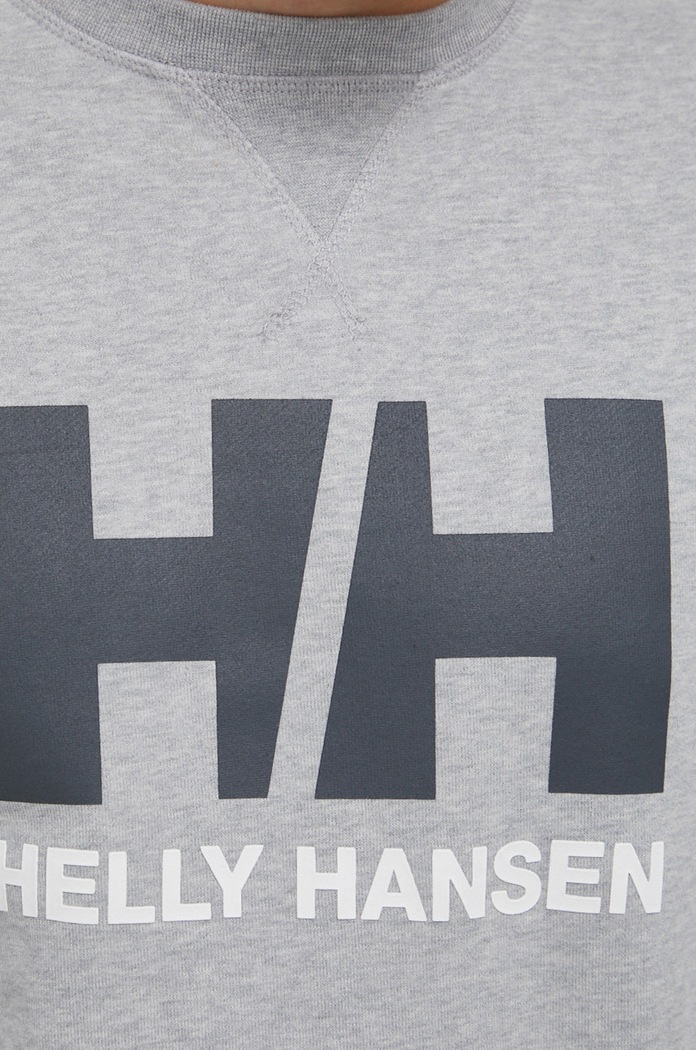Памучен суичър Helly Hansen 34000 сив