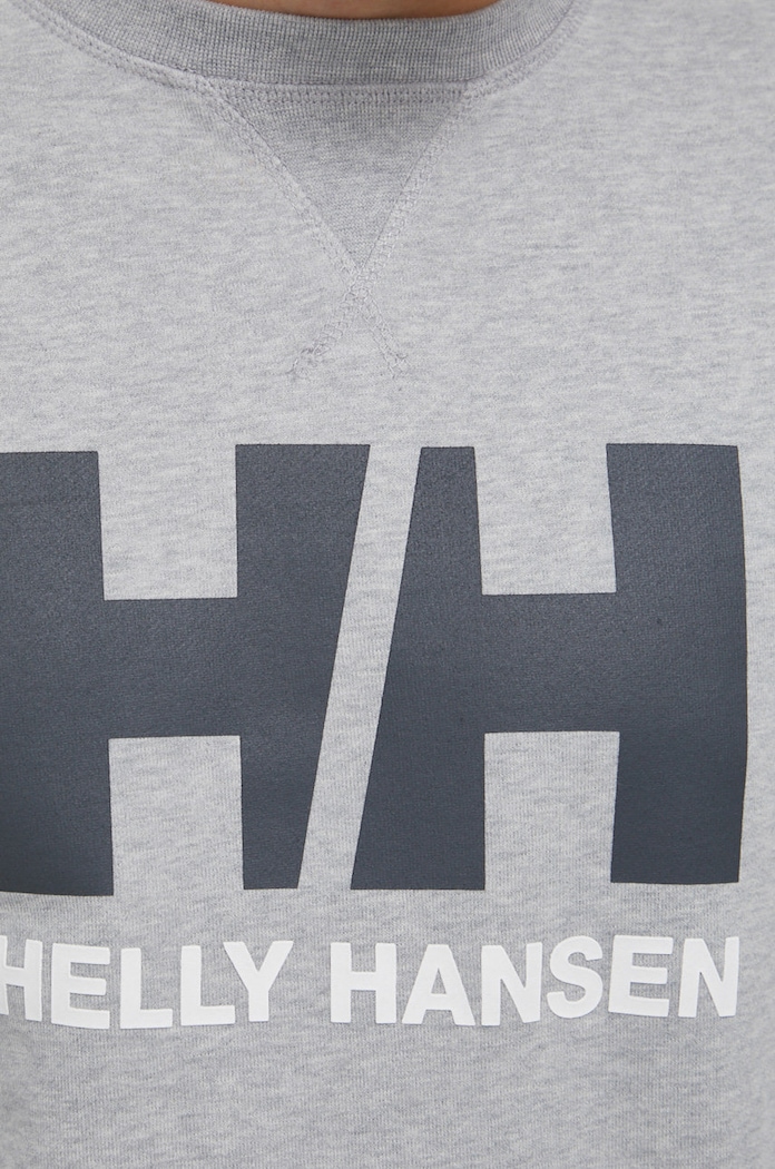 Памучен суичър Helly Hansen 34000 сив