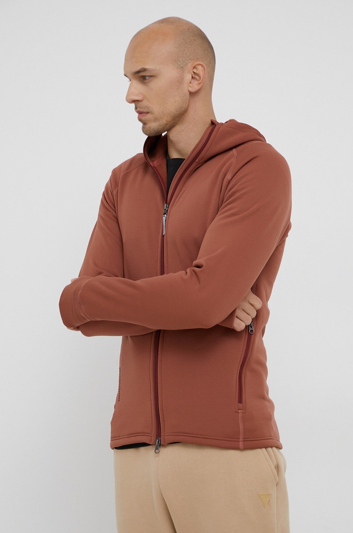 Sportovní mikina Houdini Power s kapucí burgundské 225984