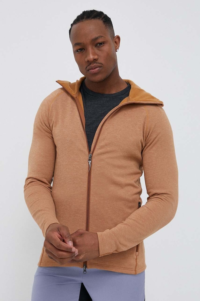 Houdini bluza sportowa Outright z elastanem brązowy 229664