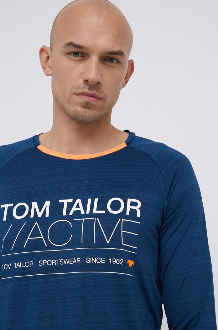 Oblečení Tričko s dlouhým rukávem Tom Tailor 434509.dkblue námořnická modř