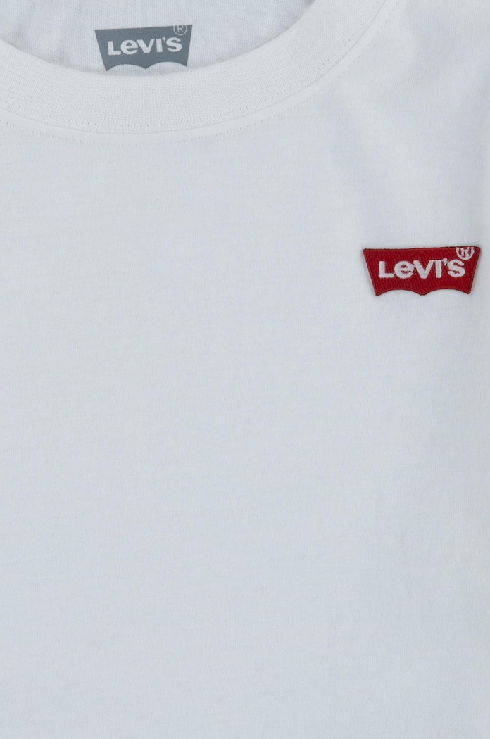 Levi's Longsleeve dziecięcy 9EC706.CO.B biały AW21