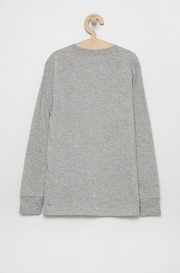 Detské tričko s dlhým rukávom Levi's 9EC706.CO.B sivá AW21