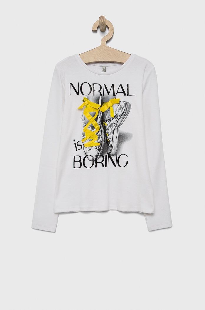Birba&Trybeyond Longsleeve copii imprimeu alb 999.34453.00.134.176