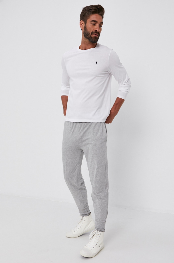 Tričko s dlhým rukávom Polo Ralph Lauren 714844759004 biela SS26