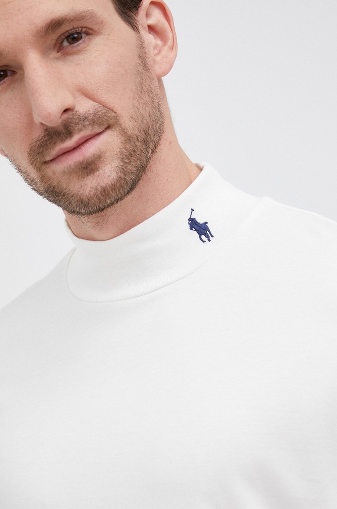 Polo Ralph Lauren - Bavlnené tričko s dlhým rukávom béžová 710849518003
