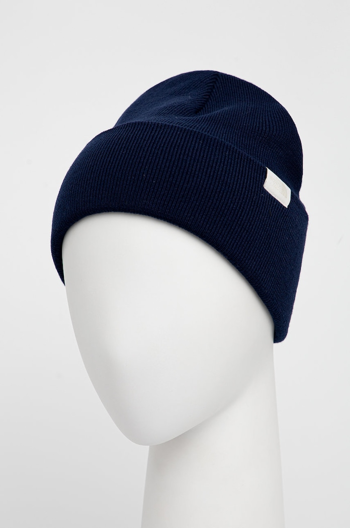 Шапка The North Face NF0A55K5L4U1 тъмносин AW21