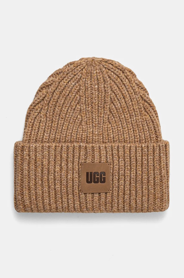 UGG Caciula din amestec de lana maro 20061