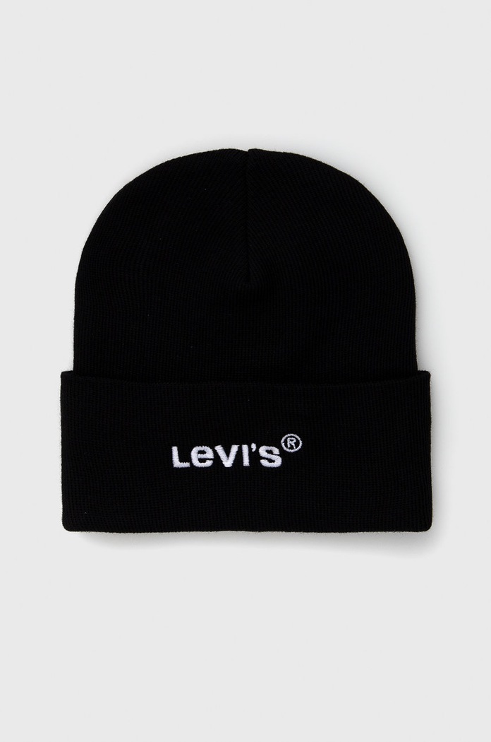 Čepice Levi's středně silná černá D5548.0006