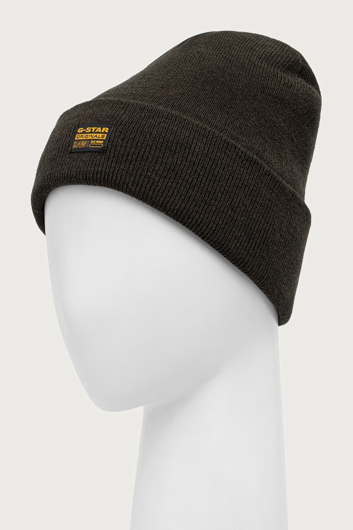 G-Star Czapka beanie męska Effo D16624.C754 zielony AW24