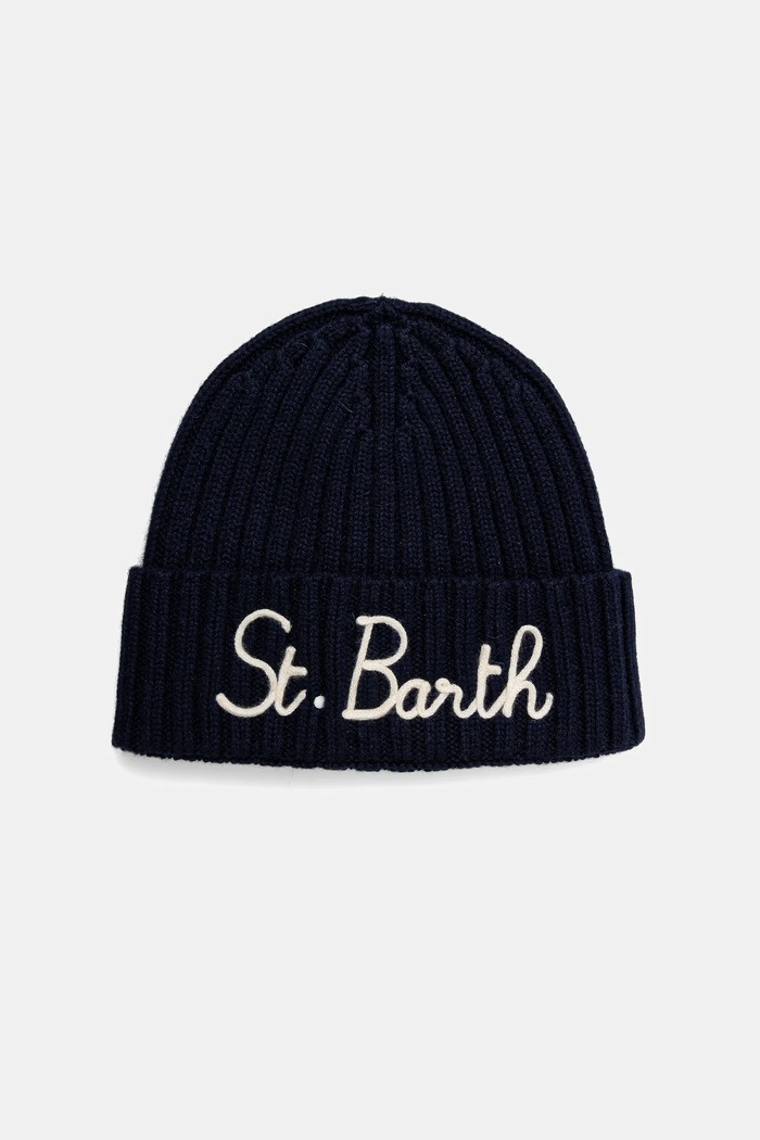 MC2 Saint Barth czapka wełniana wełna niebieski WENG001