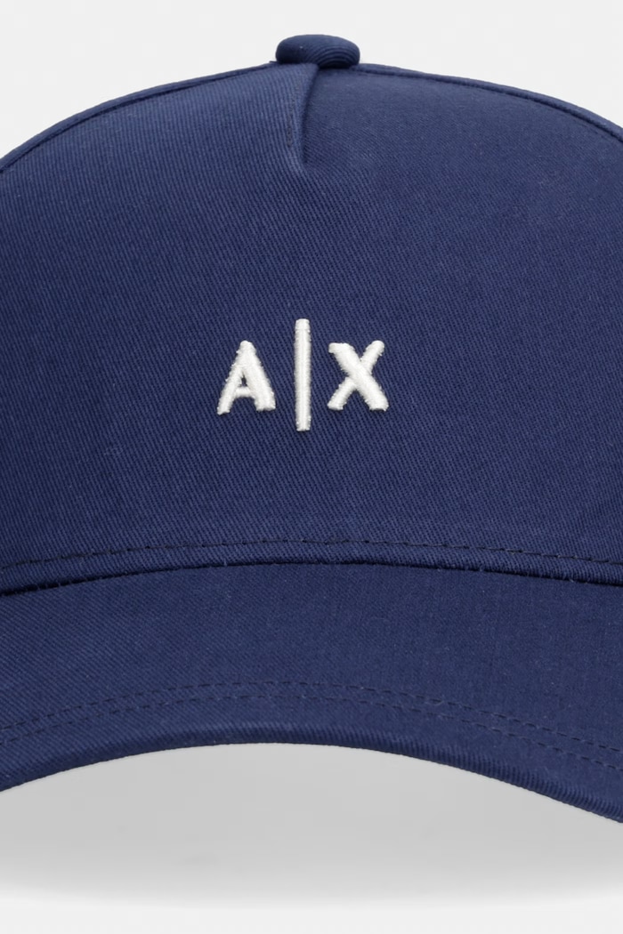 Armani Exchange čiapka so šiltom pánska bavlnená 954112.CC571 tmavomodrá SS26
