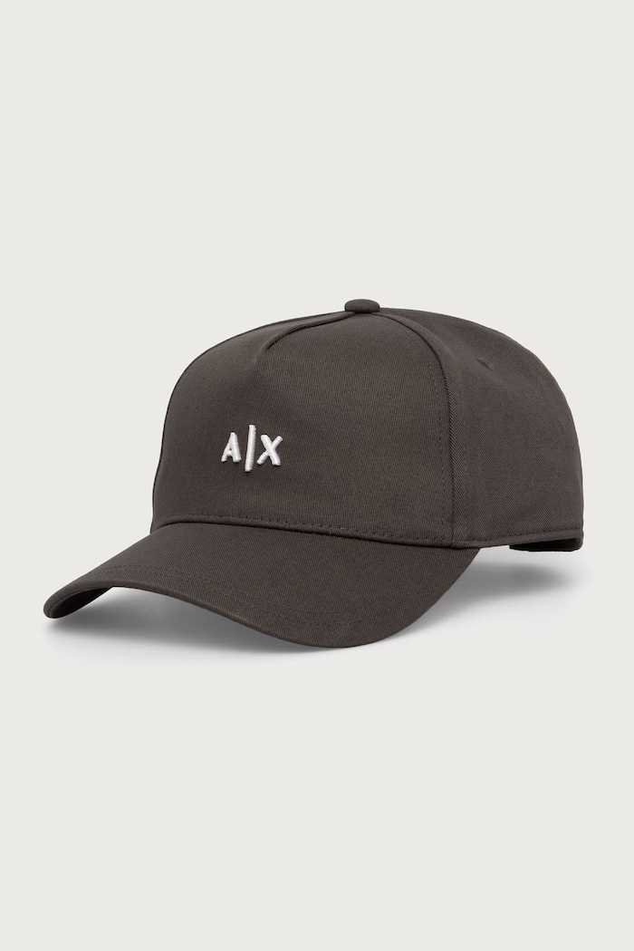 Armani Exchange Czapka z daszkiem męska bawełniana zielony 954112.CC571