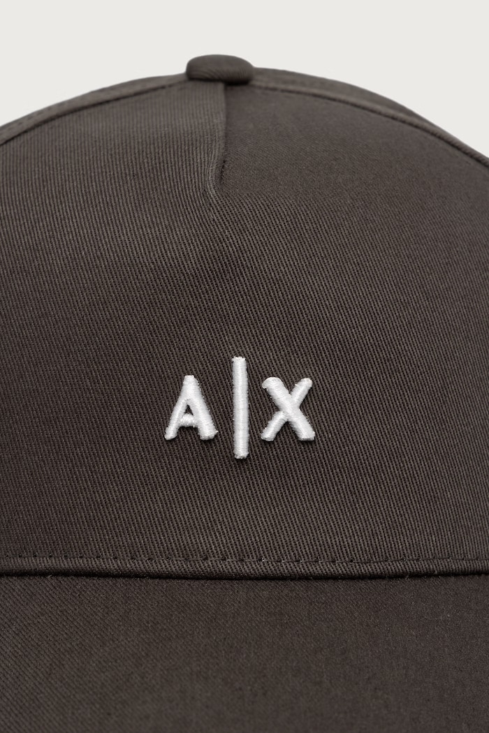 Armani Exchange Czapka z daszkiem męska bawełniana 954112.CC571 zielony SS26