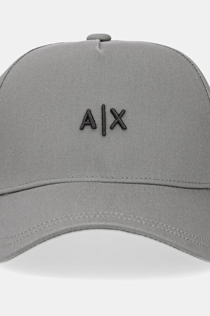 Armani Exchange czapka z daszkiem męska bawełniana 954112.CC571 brązowy SS26