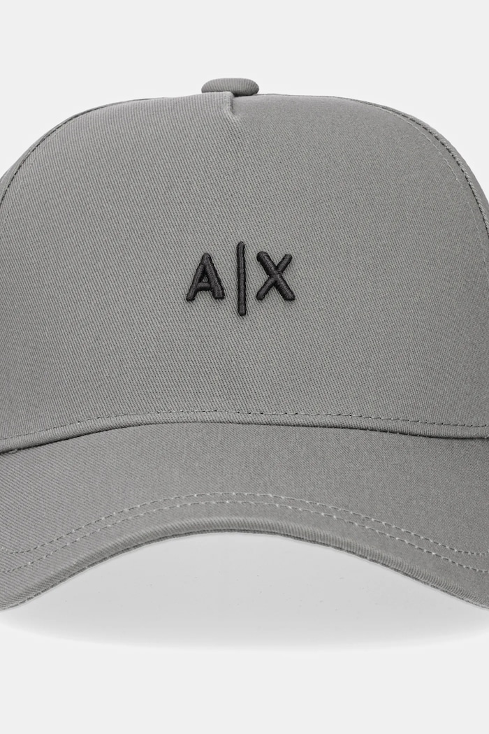 Armani Exchange czapka z daszkiem męska bawełniana 954112.CC571 brązowy SS26
