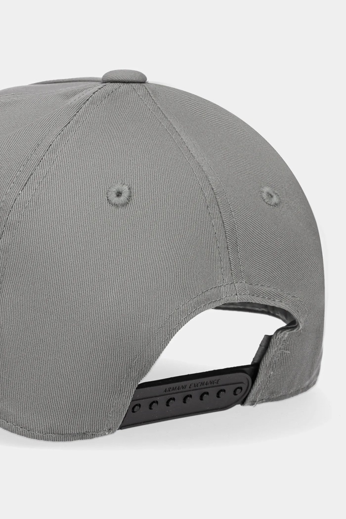 Akcesoria Armani Exchange czapka z daszkiem męska bawełniana 954112.CC571 brązowy