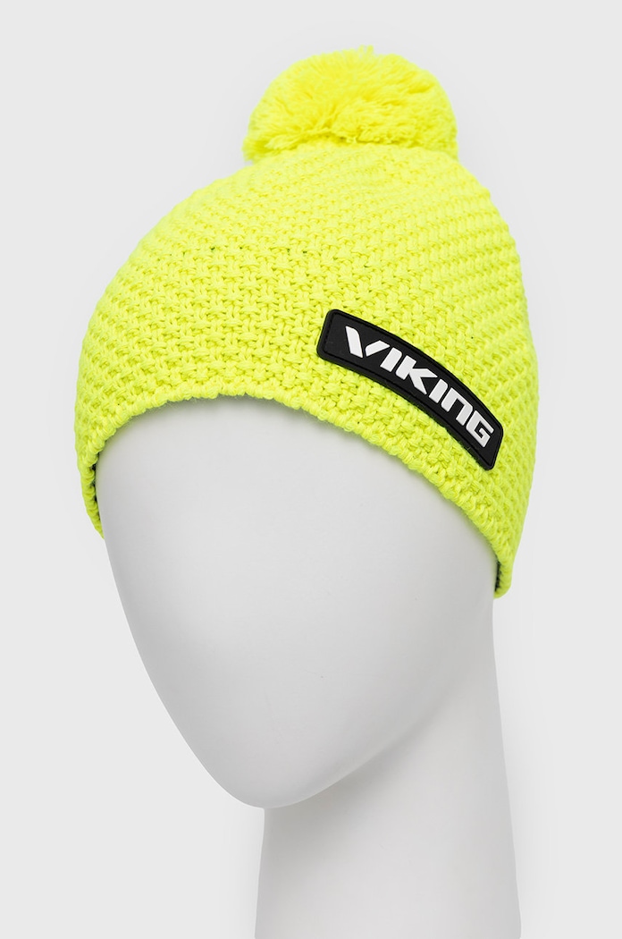 Viking Čiapka s brmbolcom s vlnou 215.14.0228 žltá AW22