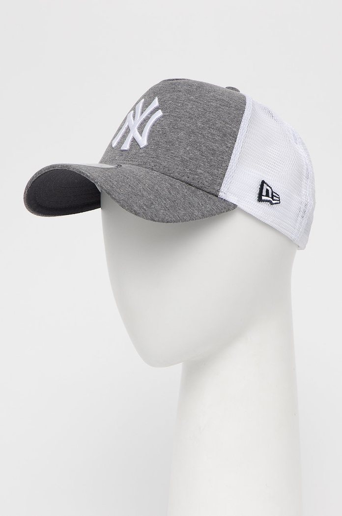 Καπέλο με γείσο New Era απλικέ γκρί 12523898