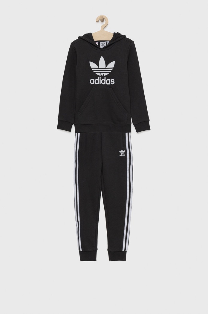 adidas Originals gyerek melegítő H25253 aplikációval fekete H25253