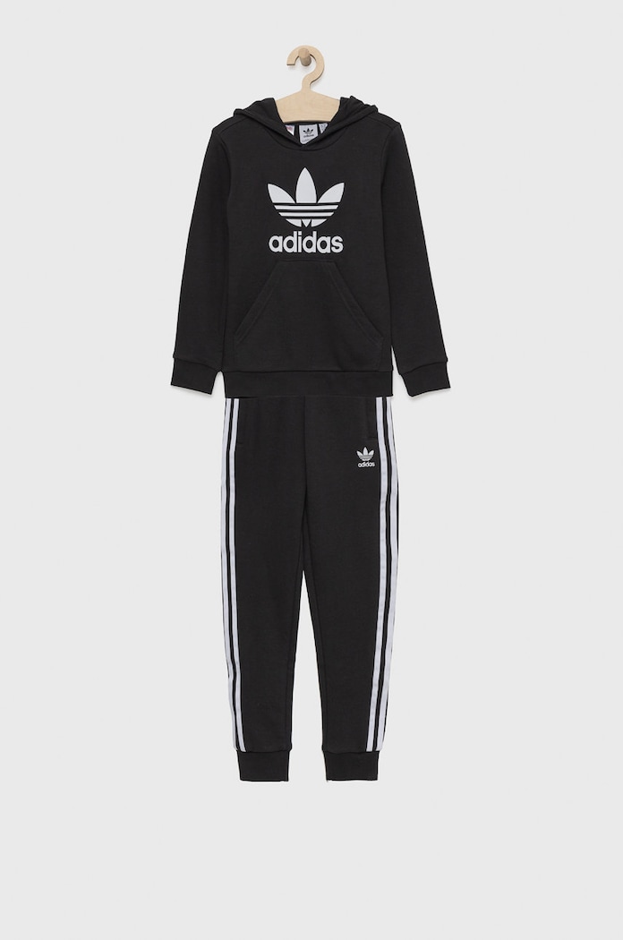 adidas Originals gyerek melegítő H25253 aplikációval fekete H25253